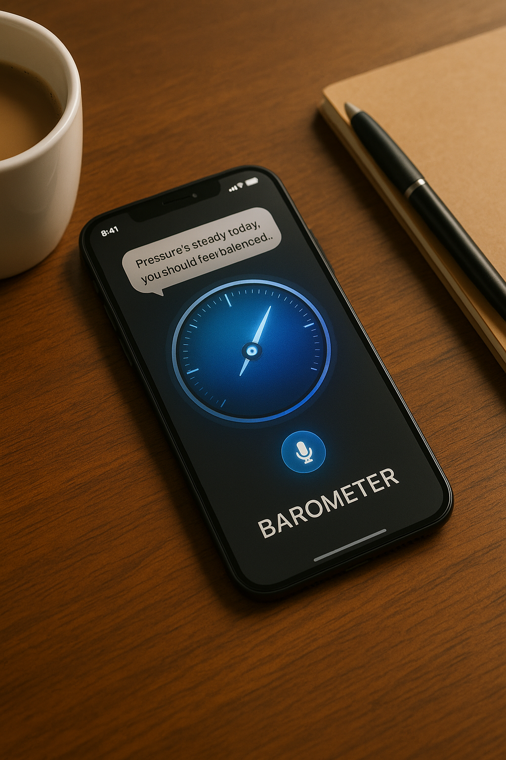 Barometer App — wellbeing app concept based on atmospheric pressure