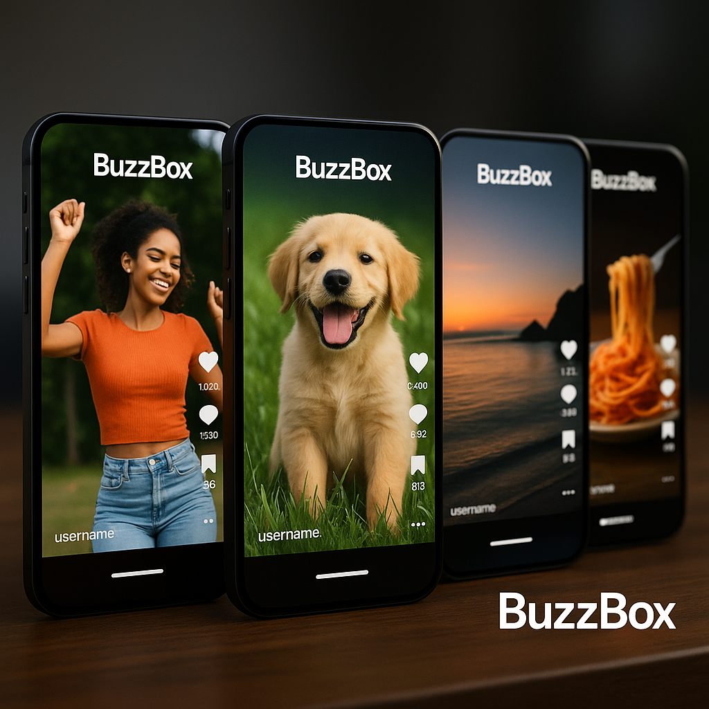 BuzzBox — social platform concept focused on safety and positivity