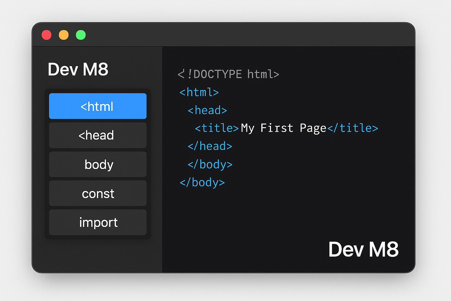 Dev M8 — system spec scanner and dev setup helper concept